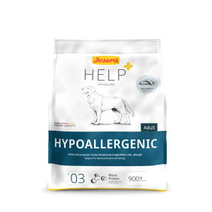 JOSERA HELP DOG HYPOALLERGENIC sausā barība suņiem 900g